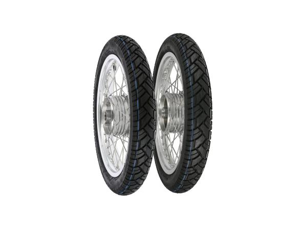 Edelstahlspeichen Reifen Vee Rubber 094 Komplettrad vorn 1,6x16/"  Alufelge